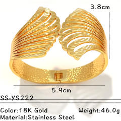 Stainless Steel Bracelet Fashion Versatile Open bangle for Women Non-Fading Jewelry