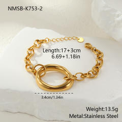 Personalized Geometric Hollow Stainless Steel Necklace Bracelet Earrings Jewelry Set