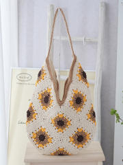 Lightweight Woven Bag for Going Out Large-Capacity Woven Women's Bag beach bag