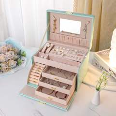 High Beauty Value Jewelry Storage Box with Lock Large Capacity Jewelry Box Home