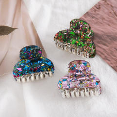 Fashion Small Acrylic Geometric Colorful Hairpin small hair claw clips