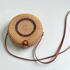 Vietnam Autumn Rattan Woven Round Bag Small Square Bag straw bag box bag beach bag