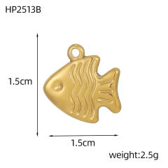 Ocean Style Series DIY Accessories Conch Shell Starfish Stainless Steel Electroplating DIY Handmade Necklace Bracelet Jewelry Hanging