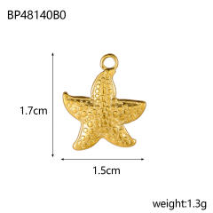 Ocean Style Series DIY Accessories Conch Shell Starfish Stainless Steel Electroplating DIY Handmade Necklace Bracelet Jewelry Hanging