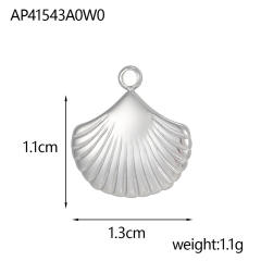 Ocean Style Series DIY Accessories Conch Shell Starfish Stainless Steel Electroplating DIY Handmade Necklace Bracelet Jewelry Hanging