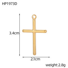 Vintage handmade jewelry cross design charm DIY jewelry pendant stainless steel accessory