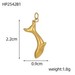 Ocean Style Series DIY Accessories Conch Shell Starfish Stainless Steel Electroplating DIY Handmade Necklace Bracelet Jewelry Hanging