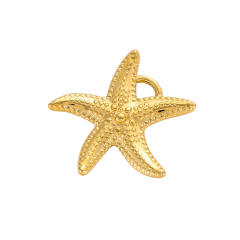 Ocean Style Series DIY Accessories Conch Shell Starfish Stainless Steel Electroplating DIY Handmade Necklace Bracelet Jewelry Hanging