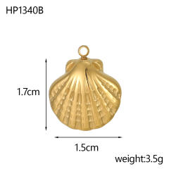 Ocean Style Series DIY Accessories Conch Shell Starfish Stainless Steel Electroplating DIY Handmade Necklace Bracelet Jewelry Hanging