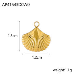 Ocean Style Series DIY Accessories Conch Shell Starfish Stainless Steel Electroplating DIY Handmade Necklace Bracelet Jewelry Hanging