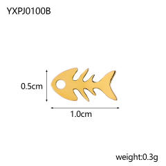 Ocean Style Series DIY Accessories Conch Shell Starfish Stainless Steel Electroplating DIY Handmade Necklace Bracelet Jewelry Hanging