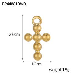 Vintage handmade jewelry cross design charm DIY jewelry pendant stainless steel accessory