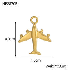 Hot-Selling Baroque Style Heart Pendant Zircon Inlaid Stainless Steel DIY Jewelry Accessories Wholesale