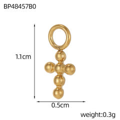 Vintage handmade jewelry cross design charm DIY jewelry pendant stainless steel accessory