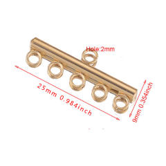 Stainless Steel Porous Connection Pendant Buckle Stick Welding Ring Connection Necklace Bracelet Buckle DIY Handmade Jewelry Accessories