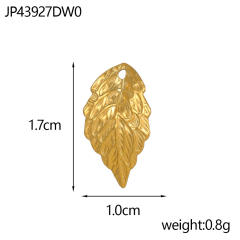 Ancient Gold Hanging DIY Metallic Accessories Bracelet Necklace Personalized Accessories Leaf Feather Retro Pendant