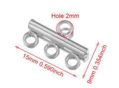 Stainless Steel Porous Connection Pendant Buckle Stick Welding Ring Connection Necklace Bracelet Buckle DIY Handmade Jewelry Accessories