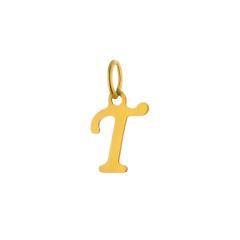 Stainless steel plating 14K gold 26 English letter pendant titanium steel DIY jewelry accessories wholesale