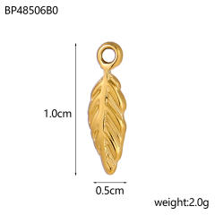 Ancient Gold Hanging DIY Metallic Accessories Bracelet Necklace Personalized Accessories Leaf Feather Retro Pendant