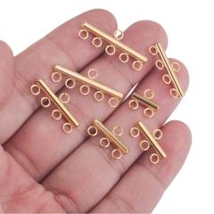Stainless Steel Porous Connection Pendant Buckle Stick Welding Ring Connection Necklace Bracelet Buckle DIY Handmade Jewelry Accessories