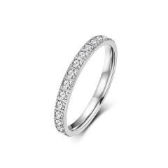 Best-Selling Titanium Steel Full Diamond Ring for Women stainless steel rings