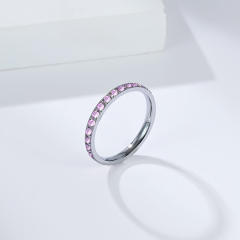 Best-Selling Titanium Steel Full Diamond Ring for Women stainless steel rings