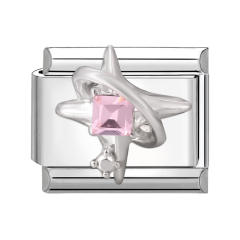 Creative Module Charms Steel Color DIY Square Module Jewelry Personalized Retro Handmade Craft Bracelet Accessories