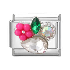 Creative Module Charms Steel Color DIY Square Module Jewelry Personalized Retro Handmade Craft Bracelet Accessories
