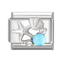 Creative Module Charms Steel Color DIY Square Module Jewelry Personalized Retro Handmade Craft Bracelet Accessories