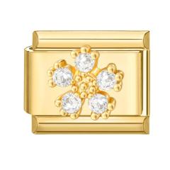 Elegant Italian Gold Bottom DIY Pendant Fashion Creative Italian Exquisite Bracelet Pendant Module Jewelry Accessories