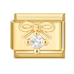 Elegant Italian Gold Bottom DIY Pendant Fashion Creative Italian Exquisite Bracelet Pendant Module Jewelry Accessories