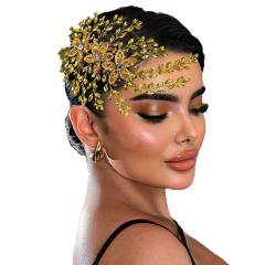 Bridal Headwear Handmade Rhinestone Flower Hairpiece Wedding Dress