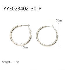3mm wire diameter easy match stainless steel earrings hoop earrings