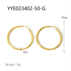 3mm wire diameter easy match stainless steel earrings hoop earrings