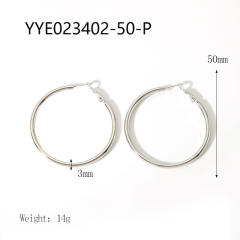 3mm wire diameter easy match stainless steel earrings hoop earrings