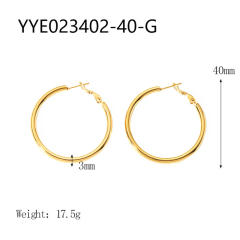 3mm wire diameter easy match stainless steel earrings hoop earrings