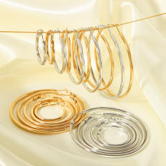 3mm wire diameter easy match stainless steel earrings hoop earrings