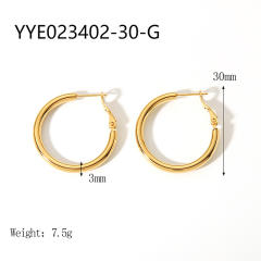 3mm wire diameter easy match stainless steel earrings hoop earrings