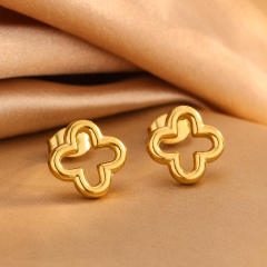 New Stainless Steel Four-Leaf Clover Bracelet Necklace stainless steel necklace set