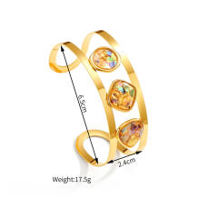 18KG ocean series stainless steel necklace earrings rings bangle set