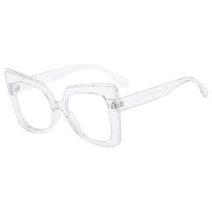 Square Large Frame Cat-Eye Non-Prescription Glasses Anti-Blue Light reading glasses