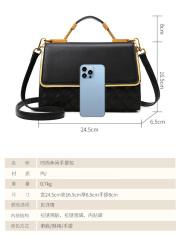Handbag with Woven Texture Large Capacity handbag Daily Commuting Crossbody Bag