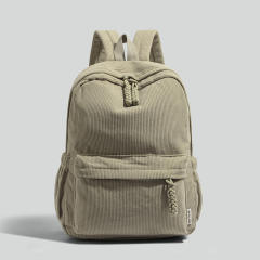 Corduroy Backpack for Women 2026 New Backpack for College Students Casual Large Capacity Travel Backpack for Men