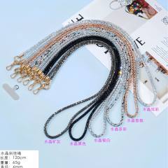Fashionable Light Luxury Sequin Rhinestone Phone Lanyard Long Crossbody Chain Rhinestone Versatile Strap Pendant Bag Accessory