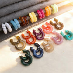 2026 Three-Dimensional C-Shaped Vintage Earrings stainless steel needle earrings