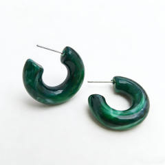 2026 Three-Dimensional C-Shaped Vintage Earrings stainless steel needle earrings