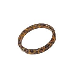Sexy Leopard Print Resin Bracelet Unique Irregular Circular Gradient arcylic bangle