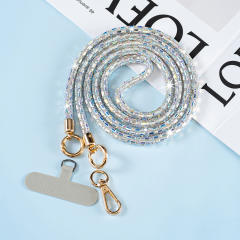 Fashionable Light Luxury Sequin Rhinestone Phone Lanyard Long Crossbody Chain Rhinestone Versatile Strap Pendant Bag Accessory