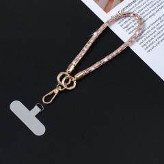 Fashionable Light Luxury Sequin Rhinestone Phone Lanyard Long Crossbody Chain Rhinestone Versatile Strap Pendant Bag Accessory