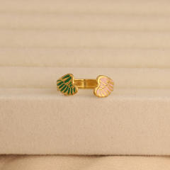 New Oil-Dropping Stainless Steel Rings for Women adjustable starfish evil eye rings